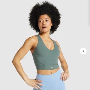 Gymshark X Whitney Simmons Crop Tank V3 (Eucalyptus)